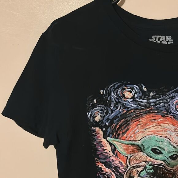 Star Wars baby Yoda Van Gogh tshirt - Picture 2 of 4